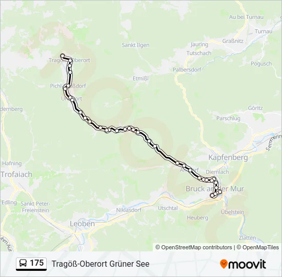 175 Bus Line Map