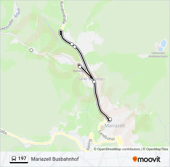 197 Bus Line Map