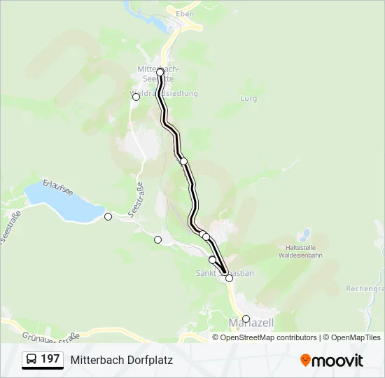 197 Bus Line Map