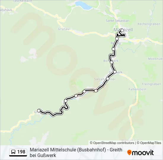 198 Bus Line Map