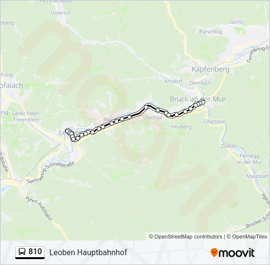 810 Bus Line Map