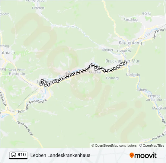 810 Bus Line Map