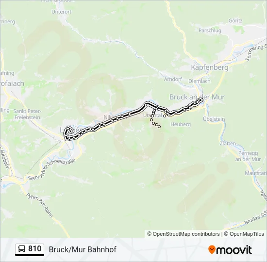810 Bus Line Map