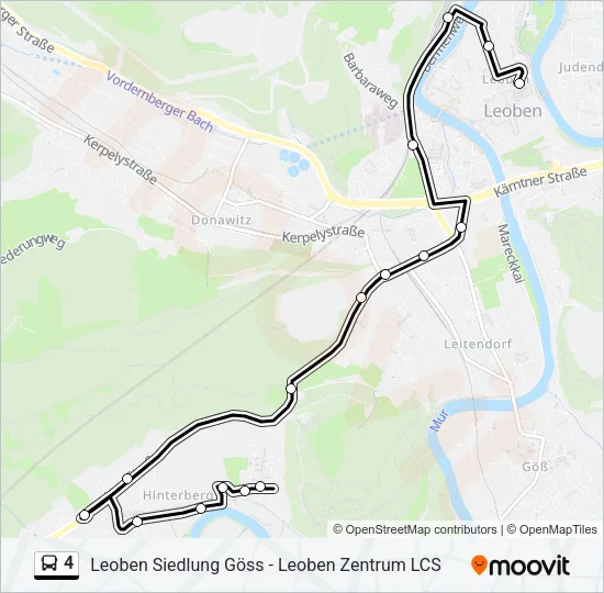 4 Bus Line Map