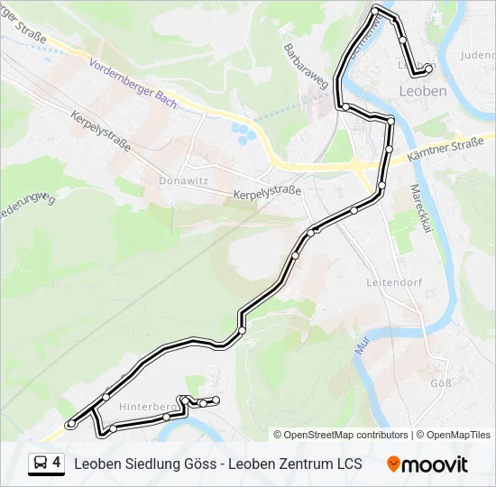 4 Bus Line Map