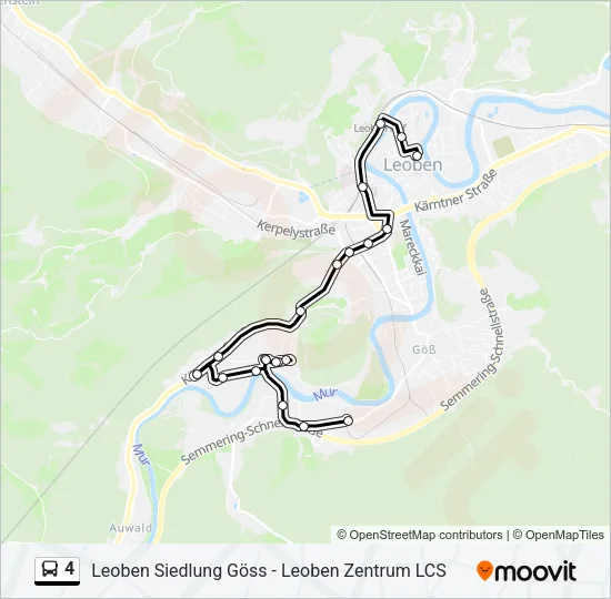 4 Bus Line Map