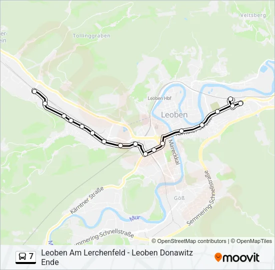 7 Bus Line Map