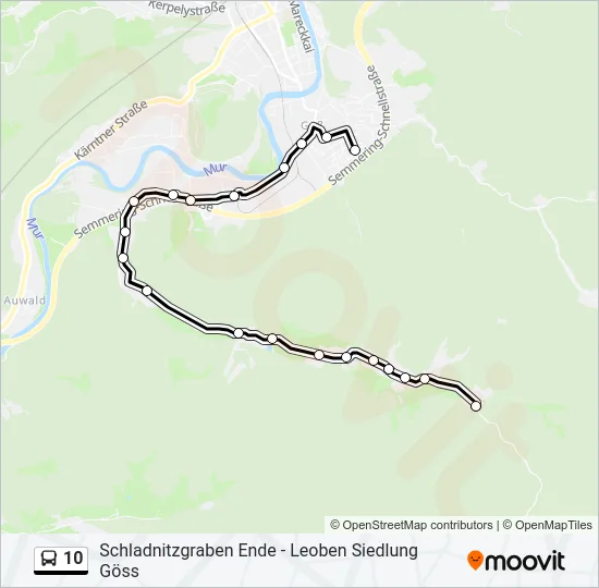 10 Bus Line Map