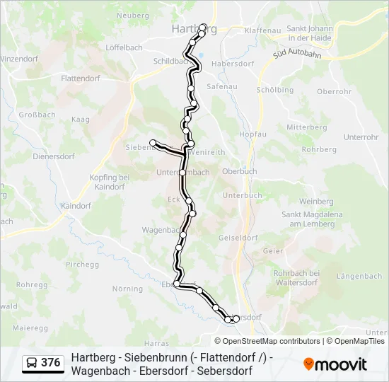 376 Bus Line Map