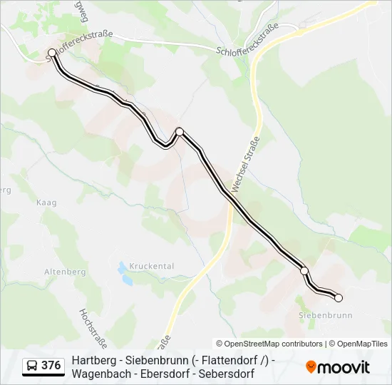 376 Bus Line Map