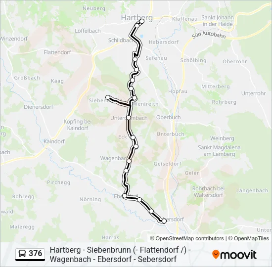 376 Bus Line Map