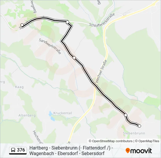 376 Bus Line Map