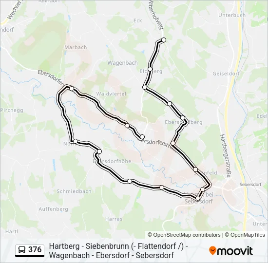 376 Bus Line Map