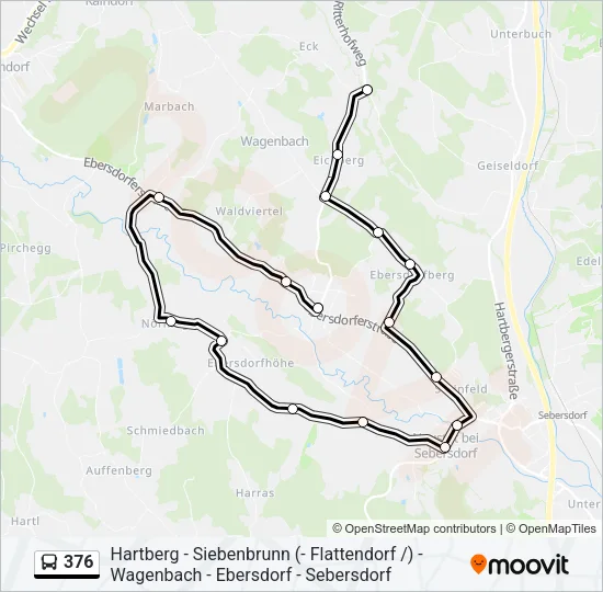 376 Bus Line Map