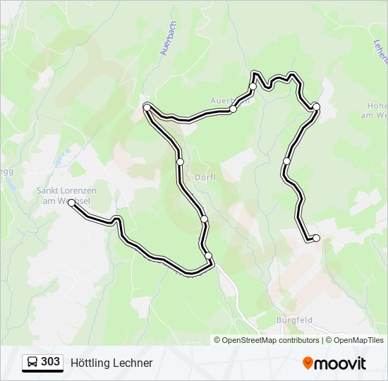 303 Route Schedules Stops Maps H ttling Lechner Updated 