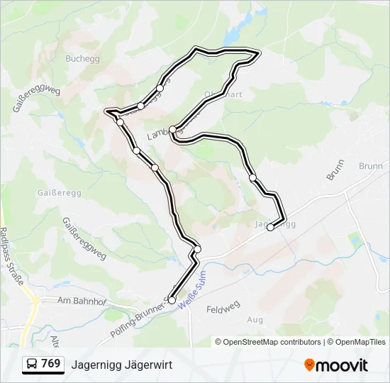 769 Bus Line Map