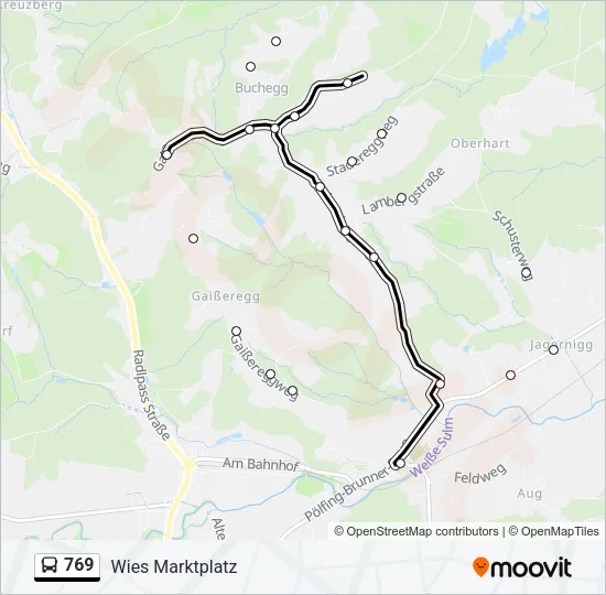 769 Bus Line Map