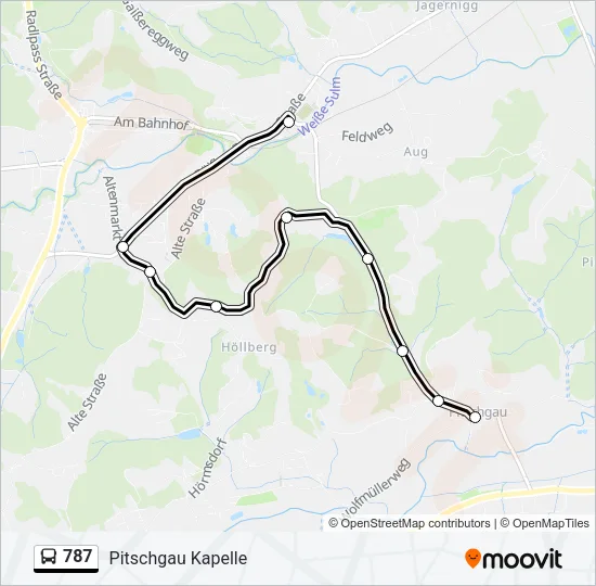 787 Bus Line Map
