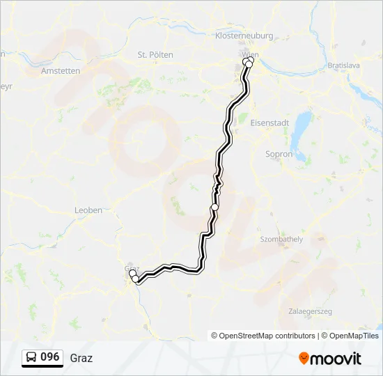 096 Bus Line Map