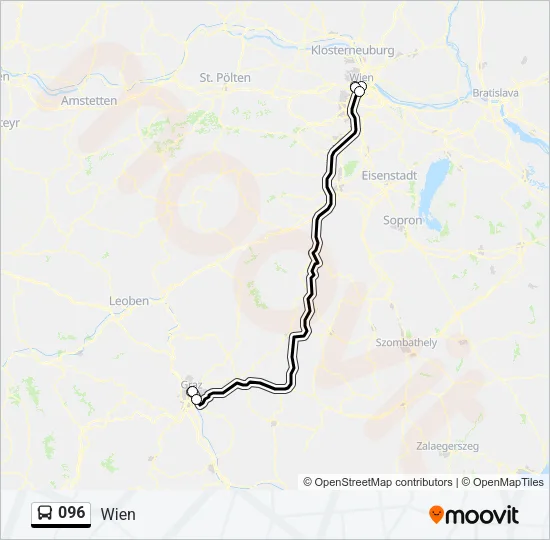 096 Bus Line Map