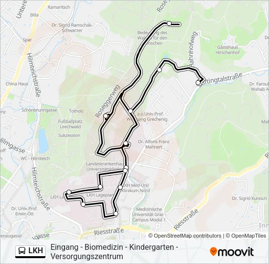 LKH Bus Line Map