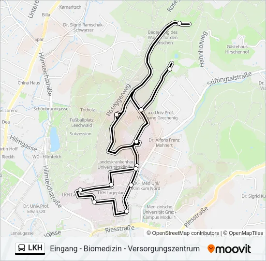 LKH Bus Line Map