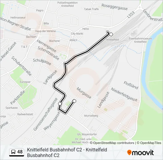 48 Bus Line Map