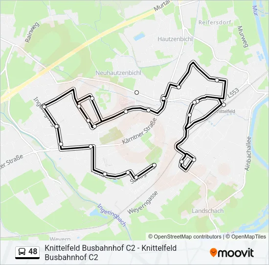 48 Bus Line Map