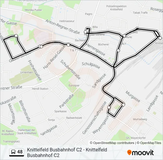 48 Bus Line Map
