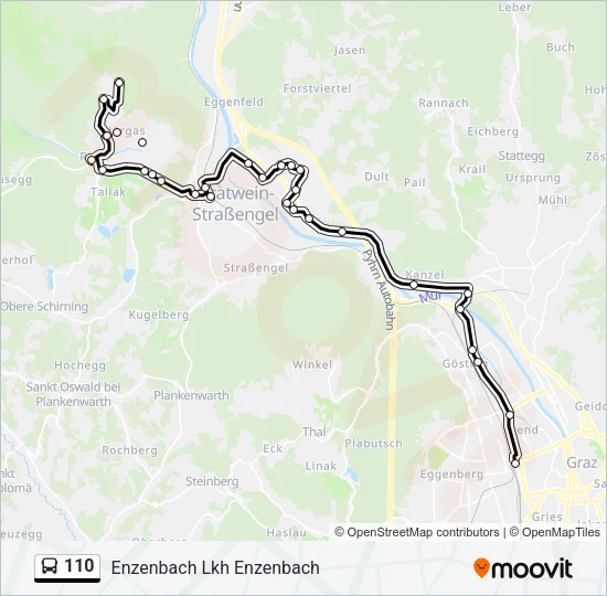 110 Bus Line Map