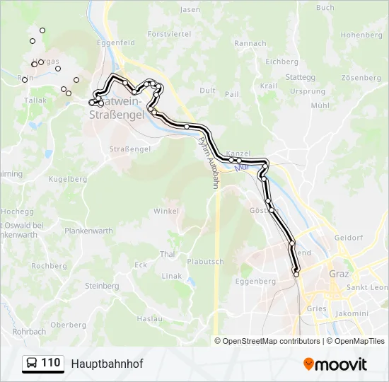 110 Bus Line Map