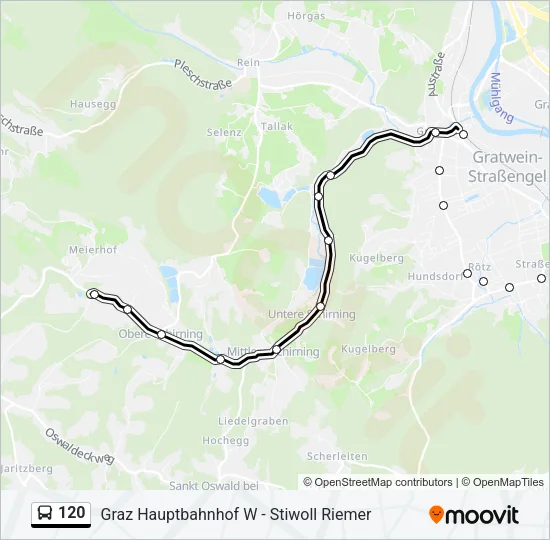 120 Bus Line Map