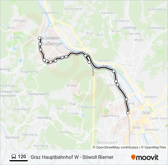 120 Bus Line Map