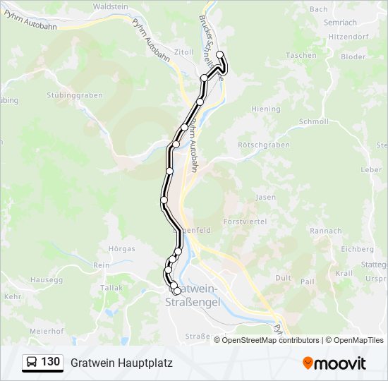 130 Route: Schedules, Stops & Maps - Gratwein Hauptplatz (Updated)