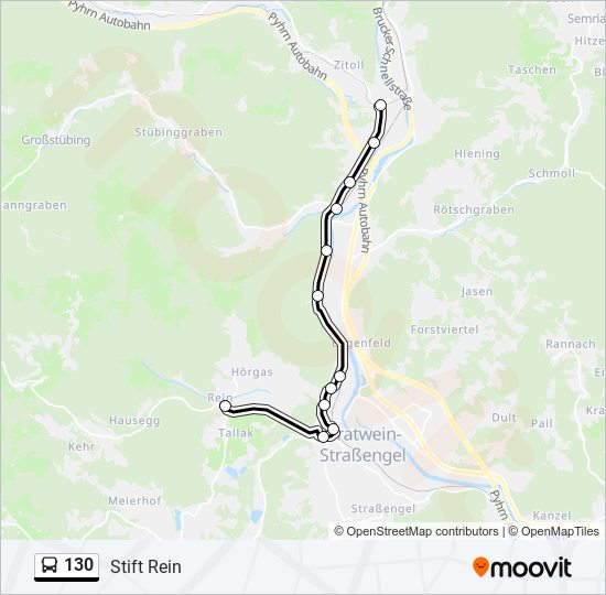 130 Route: Schedules, Stops & Maps - Rein (Updated)