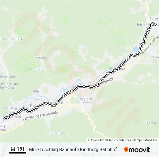 181 Bus Line Map