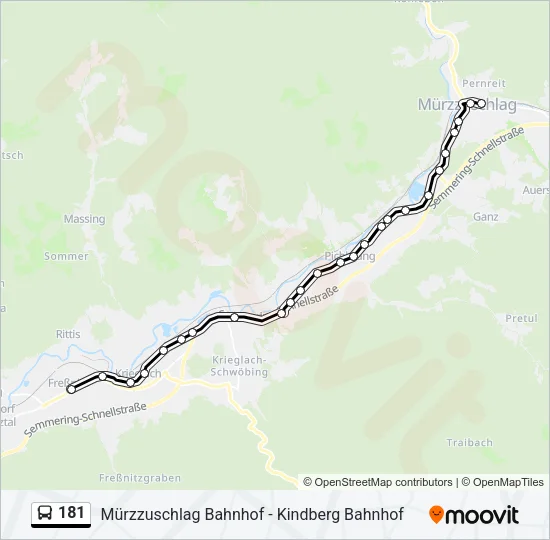 181 Bus Line Map