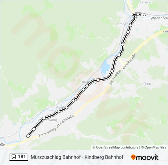 181 Bus Line Map