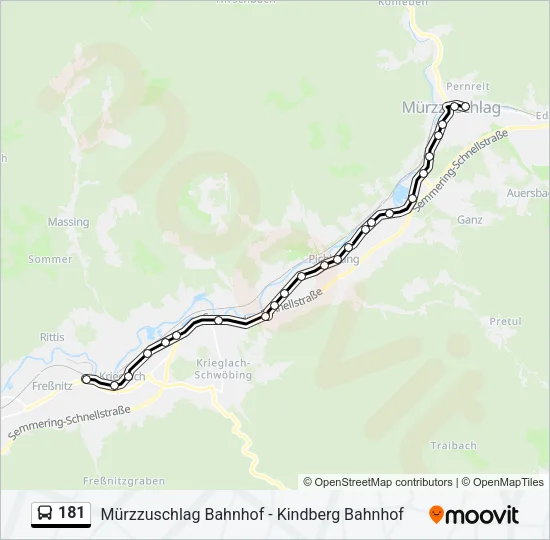 181 Bus Line Map