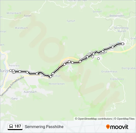 187 Bus Line Map