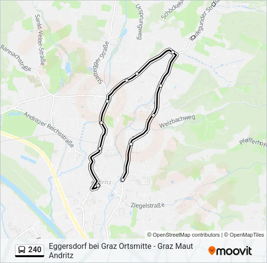 240 Bus Line Map