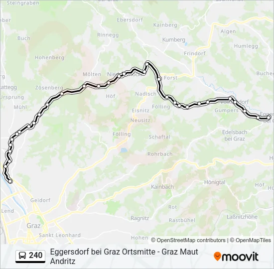 240 Bus Line Map