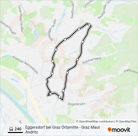 240 Bus Line Map