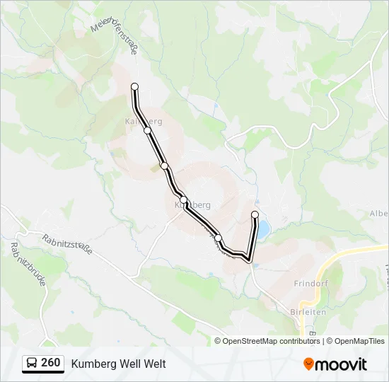 260 Bus Line Map