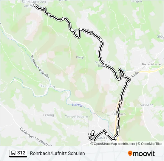 312 Bus Line Map