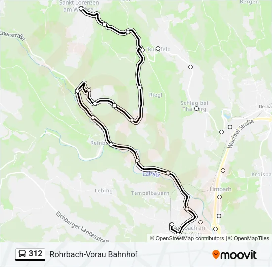 312 Bus Line Map