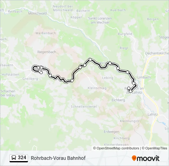 324 Bus Line Map