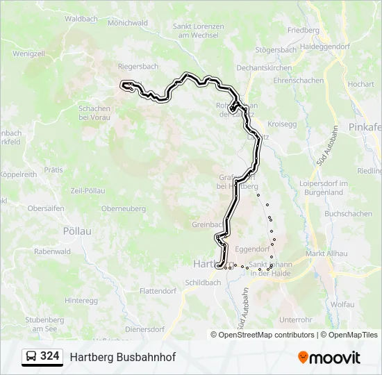 324 Bus Line Map