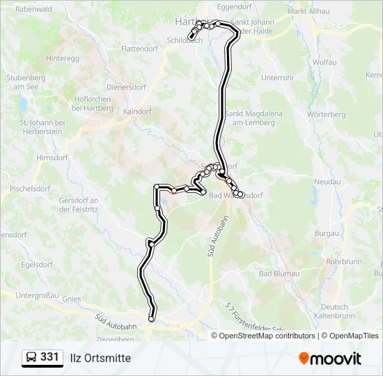 331 Bus Line Map