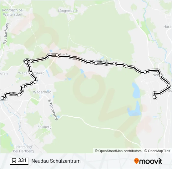 331 Bus Line Map